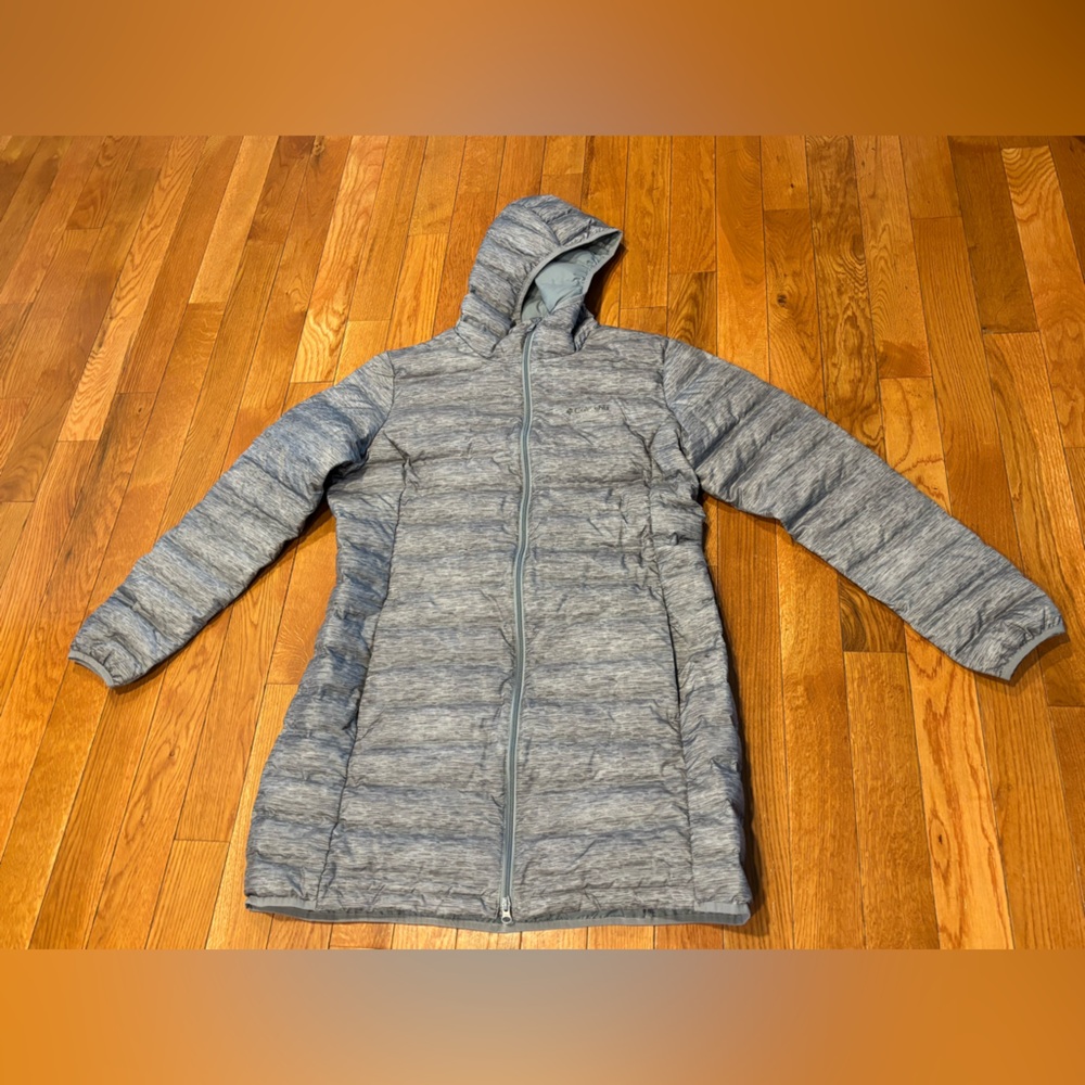 Columbia Women's Heathered Gray Puffer Jacket xl